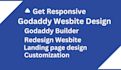 design godaddy website and wix website design or redesign