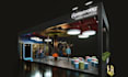 create 3d booth exhibition stand stall booth kiosk in 24 hour