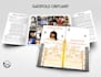 design a professional gatefold obituary