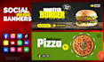 design eye catching social media banners and posts