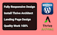 build any wordpress website with thrive architect