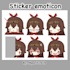 draw cute chibi emoticon sticker