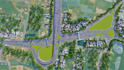 create 3d road bridge and complex intersection animation