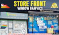 creative amazing outstanding shop front or storefront window graphics