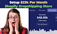 build automated shopify dropshipping store shopify website