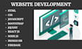 be your front end web developer using html CSS js bootstrap