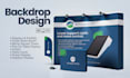 design trade show booth and backdrop for your exhibition
