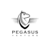 do modern custom pegasus logo design