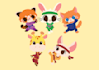 draw you cute animals clipart in vektor esp file