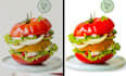 food photo enhancement, retouching, editing