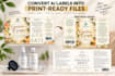 make your ai generated drink labels, food label, cosmetic label into print ready