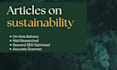 write your sustainability and environmental blog or article