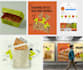 design arabic or english food brand identity