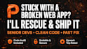complete your unfinished website or fix broken web application