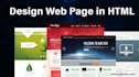 design modern html landing page