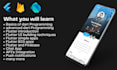 teach and train you a flutter beginner to advanced