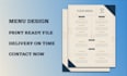 design menu cards, posters for your restaurant