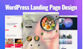 design a high converting wordpress elementor landing page
