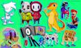 design any cartoon style character, mascot, logo, emotes