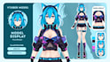 design high quality live2d vtuber avatar model in anime style for streaming
