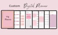design custom digital planner or journal for etsy, KDP covers