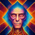 create a psychedelic design by alex grey using ai