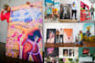 design unique poster wall art designs with mockups