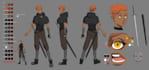 draw character concept art and design sheets