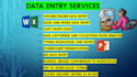 do your data entry, pdf to word, pdf to excel, and typing works