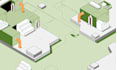 design custom infographic icon with isometric style