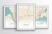 create premium quality custom city map posters