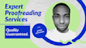 offer expert proofreading, editing, and data entry services