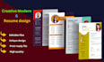 write and design a professional, ats friendly resume and CV