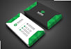 professional  minimalist business card design print ready