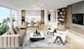 do interior design for living room kitchen and bed room
