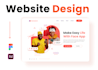 design aesthetic landing page or website UI ux in xd or figma