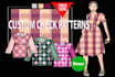 create any kind of textile check plaid seamless pattern