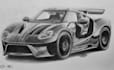 create a detailed monochrome illustration