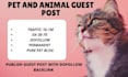 do pet and animals guest  on high da pet blog with do follow authority backlinks