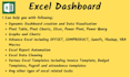build dynamic excel dashboard and do financial analysis