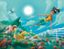 draw middle grade children book illustration