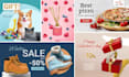 design website banners, social media, email, ads, background replacement