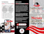 design one pager, bifold, trifold marketing brochure