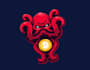 design octopus mascot logo only 15 hours
