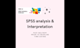 do spss analysis and interpretation on ms word