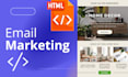 design a responsive and professional HTML email template
