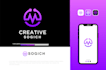 design modern flat minimalist, tech, app, saas, software, crypto, agency logo