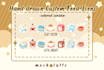 make hand drawn custom food icons and doodles