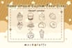 make custom lineart hand drawn food doodles and icons