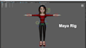 do 3d character rigging in maya, iclone, blender, unity etc